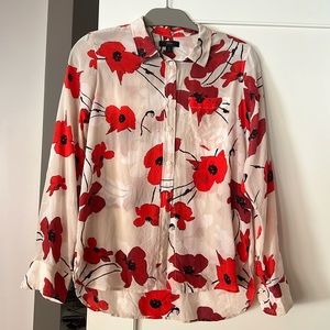 J. Crew 100% silk top.